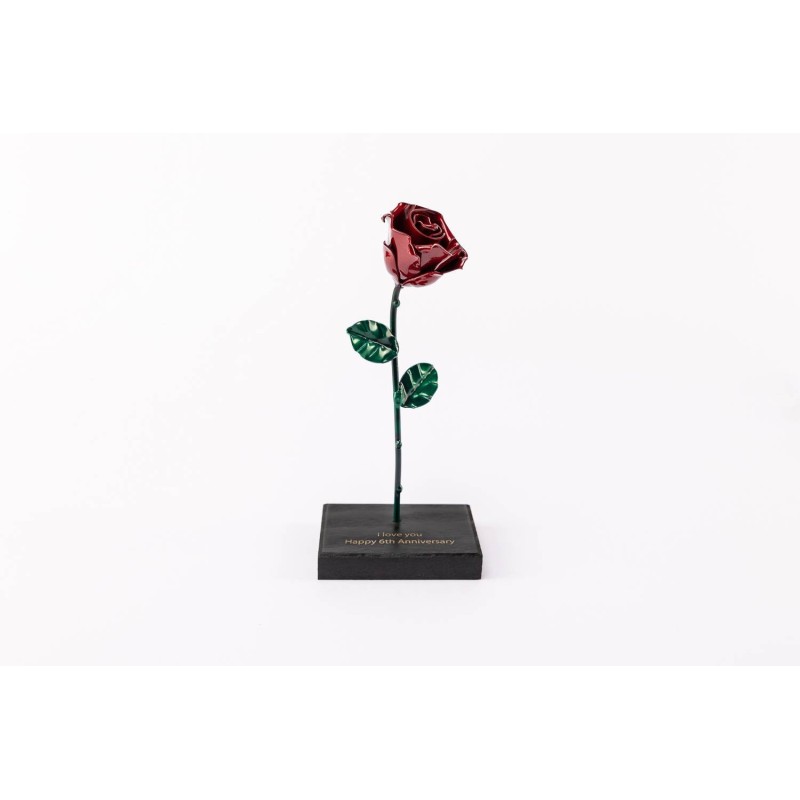 Rose Red/Green Personalized