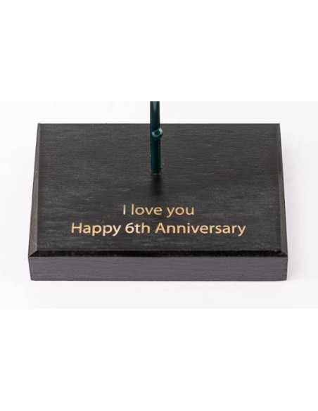 Rose Red/Green Personalized