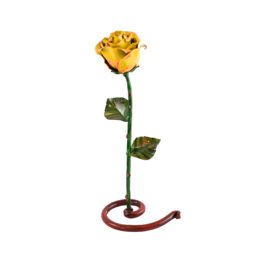 Wrought Iron Rose XL (Yellow)