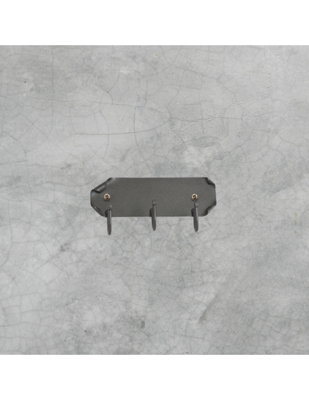 Wrought iron wall hanger with 3 hooks