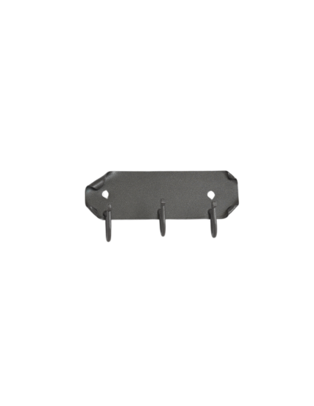 Wrought iron wall hanger with 3 hooks