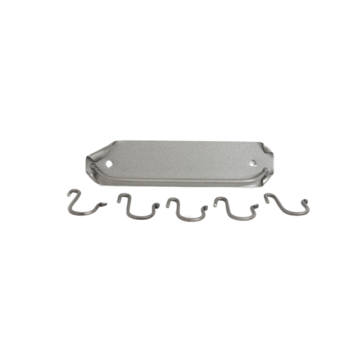 Wrought iron wall hanger with 5 removable hooks 2