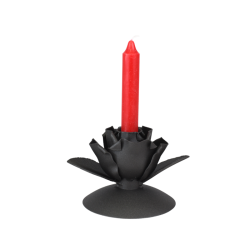 Black Rose Candleholder Large