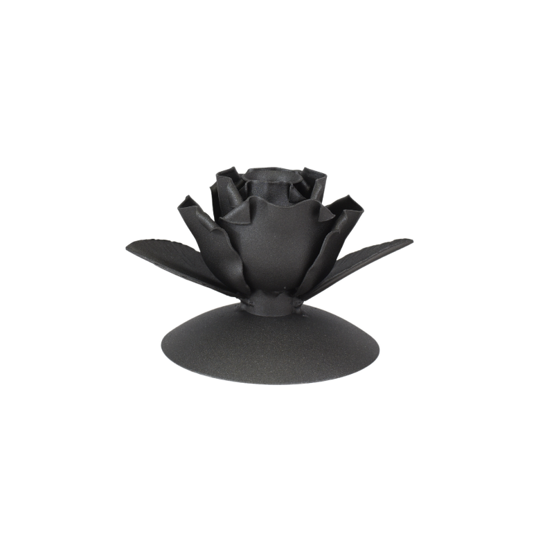 Candelabro Rosa Negra Grande