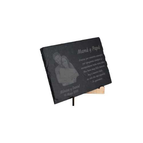 Commemorative Slate with Personalized Engraving and Photo 2