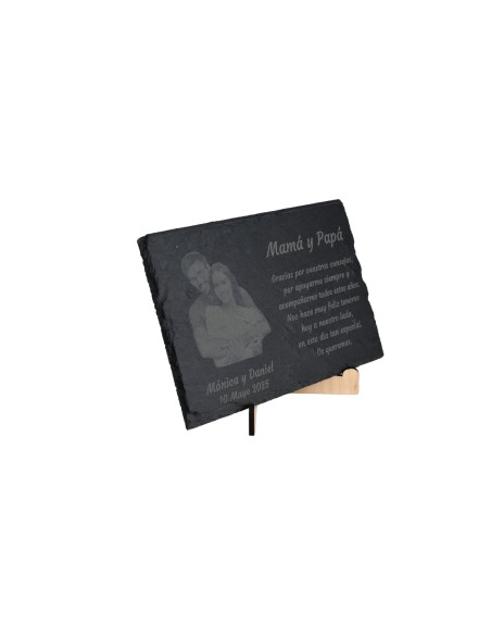Commemorative Slate with Personalized Engraving and Photo