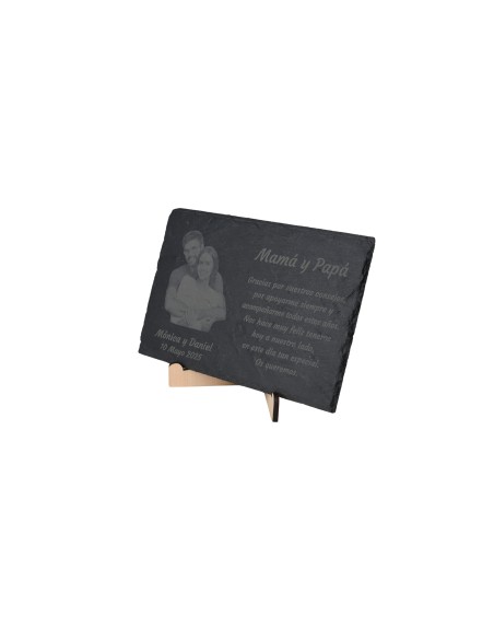Commemorative Slate with Personalized Engraving and Photo