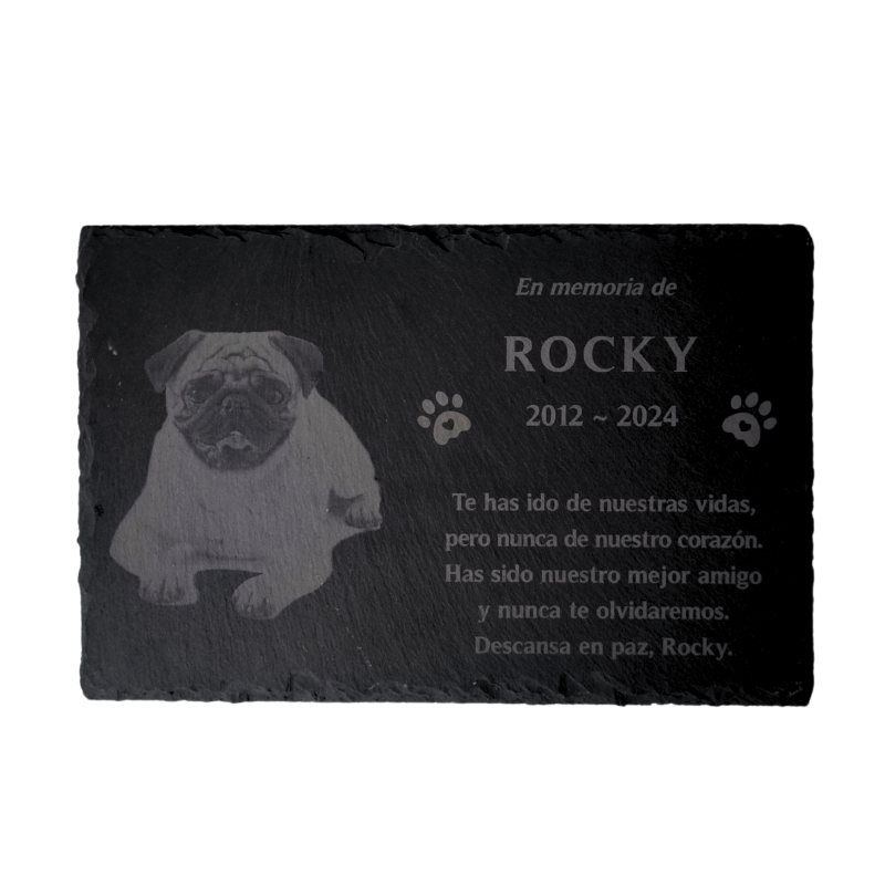 Pet Memorial Slate with Personalized Engraving...