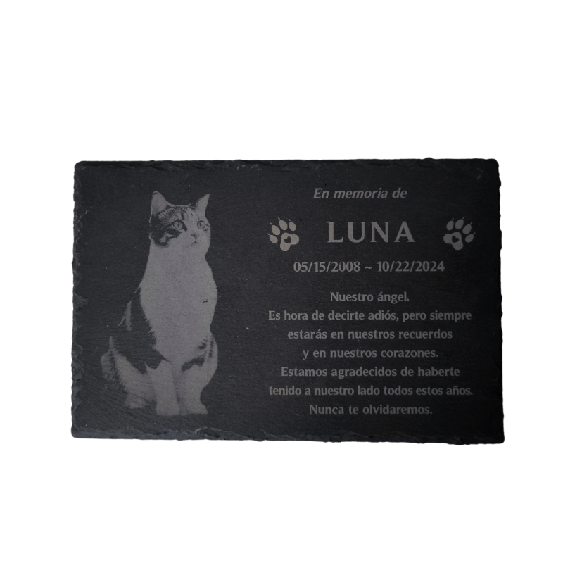 Pet Memorial Slate with Personalized Engraving...