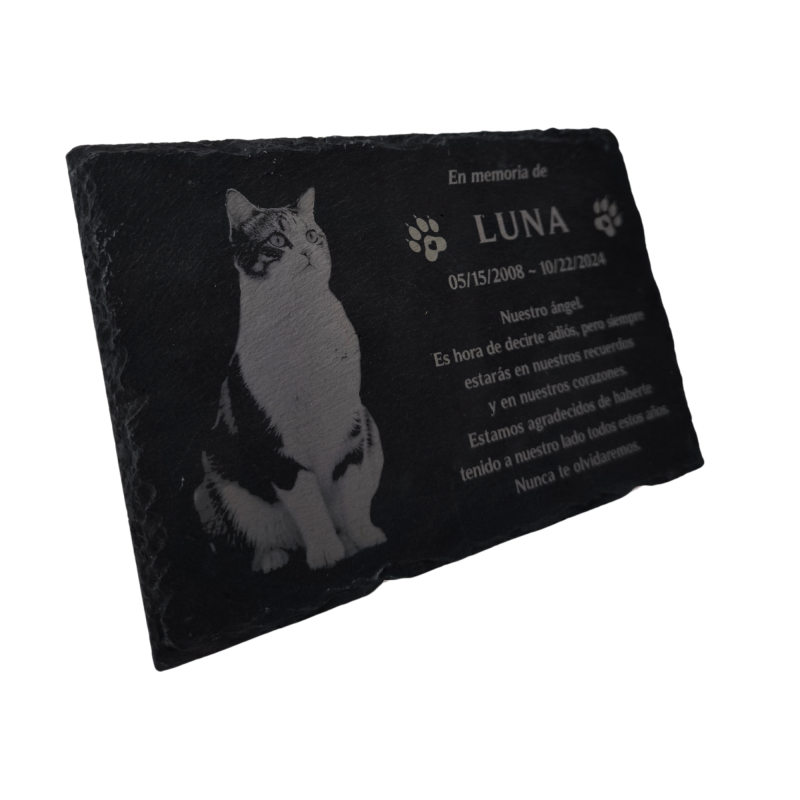 Pet Memorial Slate with Personalized Engraving...