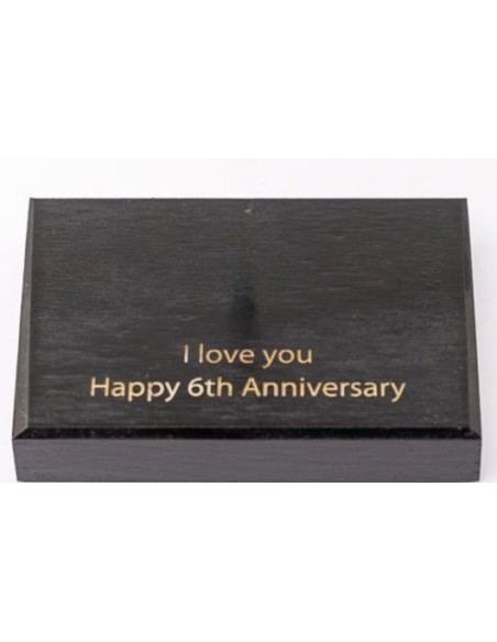 Base de madera para rosa personalizada