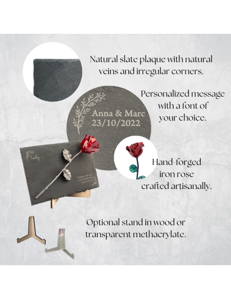 Black Slate with Personalized Engraving