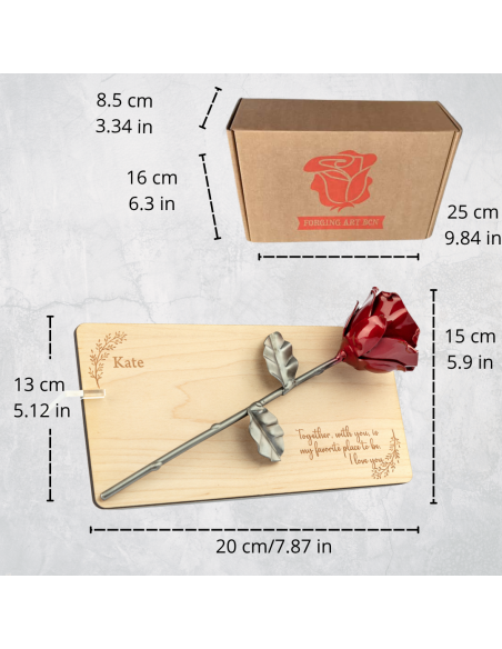Marco de Madera Nogal con Grabado Personalizado