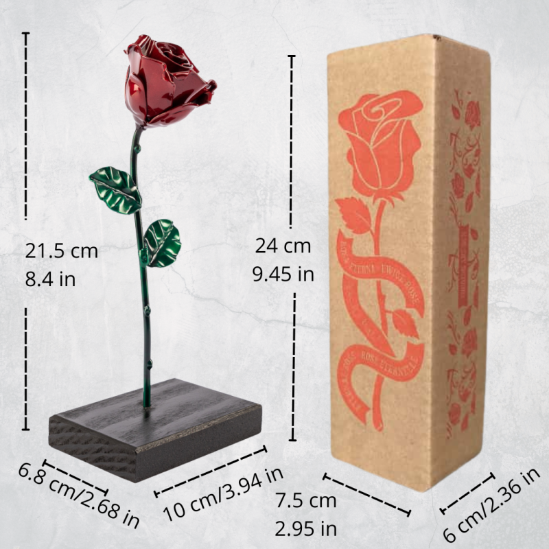 Rose Red/Green Personalized