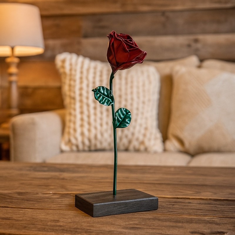 Rose Red/Green Personalized