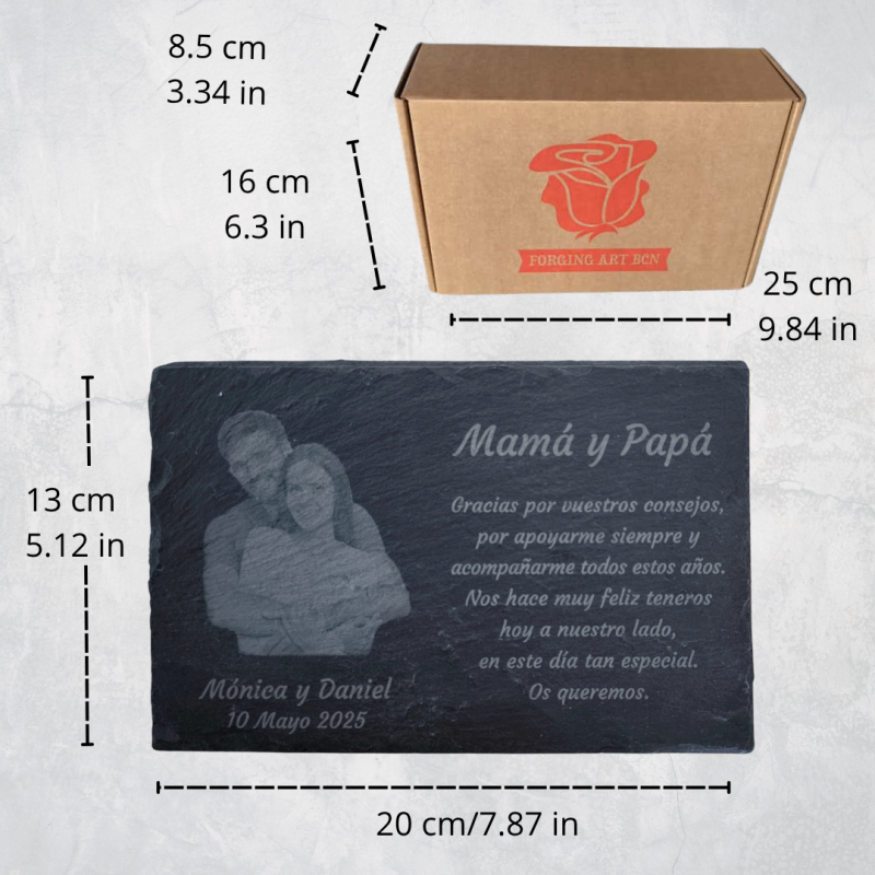 Commemorative Slate with Personalized Engraving...