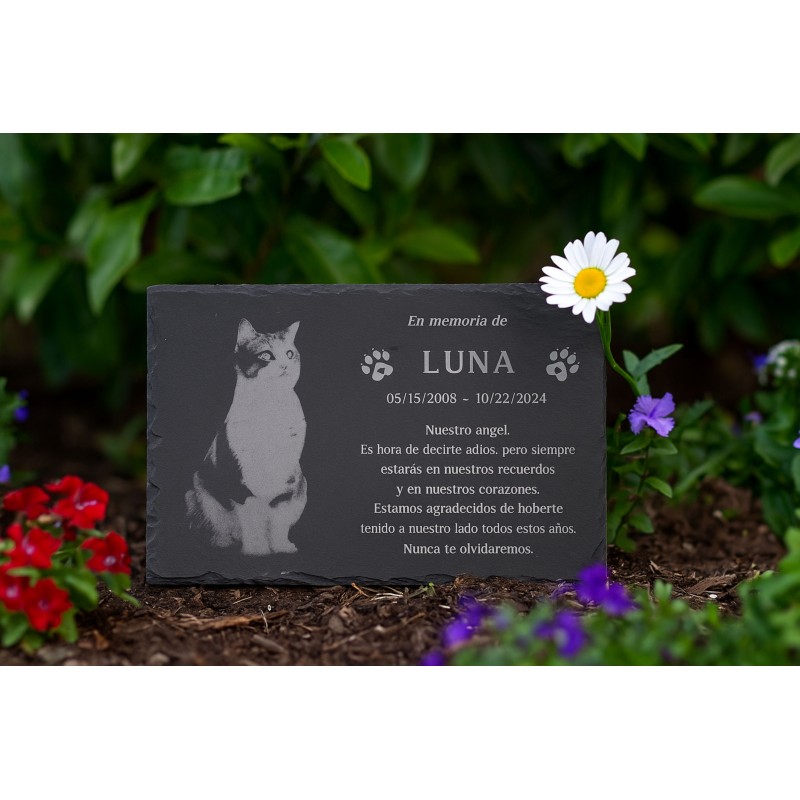 Pet Memorial Slate with Personalized Engraving...