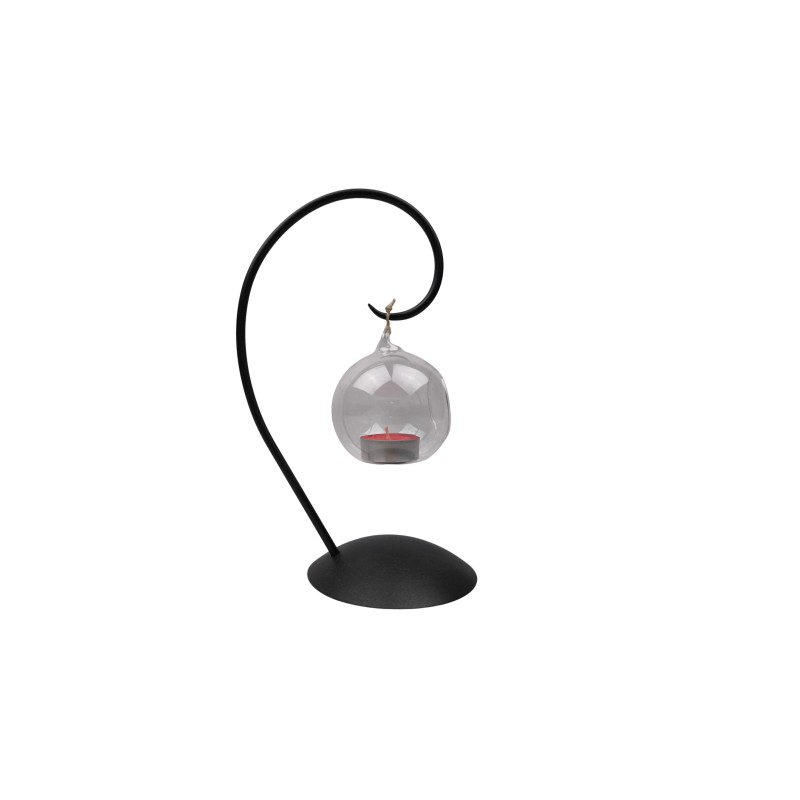 Candelholder with Glass Globe for Tea Light...