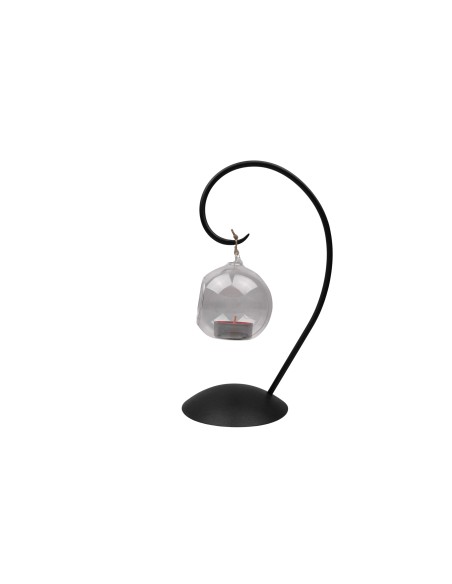 Candelholder with Glass Globe for Tea Light Candles