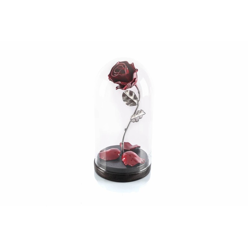 Rose Red/Silver with Dome