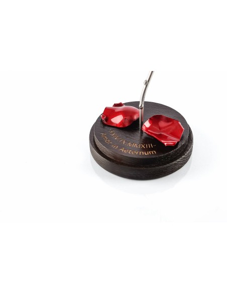 Rosa Roja/Negra personalizada con cúpula